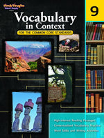 Book cover for Vocabulary in Context for the Common Core Standards Reproducible Grade 9