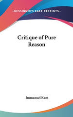 Book cover for Critique of Pure Reason