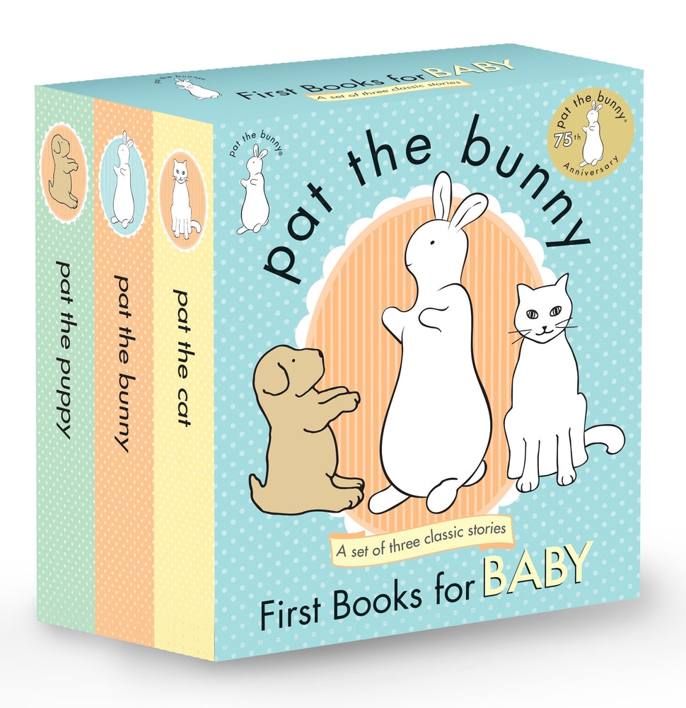 Book cover for Pat the Bunny: First Books for Baby (Pat the Bunny): Pat the Bunny; Pat the Puppy; Pat the Cat