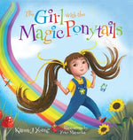 Book cover for The Girl with the Magic Ponytails