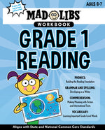 Book cover for Mad Libs Workbook: Grade 1 Reading: World's Greatest Word Game