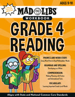Book cover for Mad Libs Workbook: Grade 4 Reading: World's Greatest Word Game