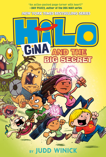 Book cover for Hilo Book 8: Gina and the Big Secret: (A Graphic Novel)