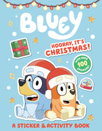 Book cover for Bluey: Hooray, It's Christmas!: A Sticker & Activity Book