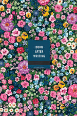 Book cover for Burn After Writing (Floral)