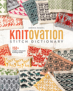 Book cover for Knitovation Stitch Dictionary: 150+ Modern Colorwork Knitting Motifs