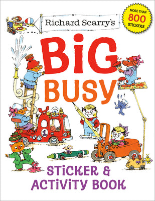 Book cover for Richard Scarry's Big Busy Sticker & Activity Book