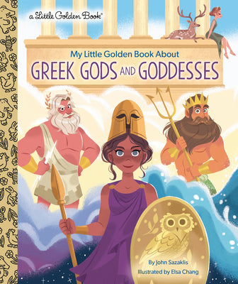 Book cover for My Little Golden Book about Greek Gods and Goddesses