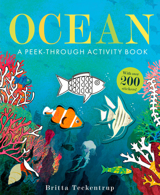 Book cover for Ocean: A Peek-Through Activity Book: With Over 200 Stickers