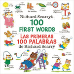 Book cover for Richard Scarry's 100 First Words/Las Primeras 100 Palabras de Richard Scarry: Bilingual Edition