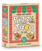 Book cover for Pizza and Taco to Go! 3-Book Boxed Set: Books 1-3 (a Graphic Novel Boxed Set)