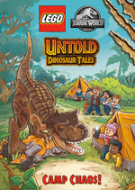 Book cover for Untold Dinosaur Tales #2: Camp Chaos! (Lego Jurassic World)
