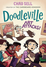 Book cover for Doodleville #2: Art Attacks!: (A Graphic Novel)