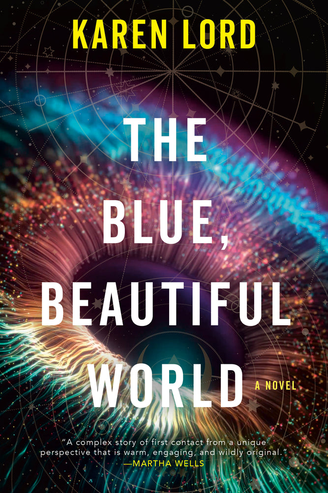 Book cover for The Blue, Beautiful World