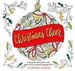 Book cover for Christmas Cheer: A Christmas Coloring Book with Paper Crafts and Simple Handmade Gifts