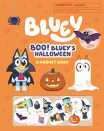 Book cover for Boo! Bluey's Halloween: A Magnet Book