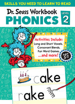 Book cover for Dr. Seuss Phonics Level 2 Workbook: A Phonics Workbook to Help Kids Ages 5-7 Learn to Read (for Kindergarten and 1stgrade)