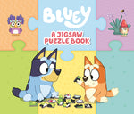 Book cover for Bluey: A Jigsaw Puzzle Book: Includes 4 Double-Sided Puzzles
