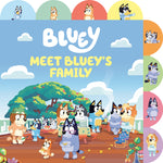 Book cover for Meet Bluey's Family: A Tabbed Board Book