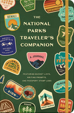 Book cover for National Parks Traveler's Companion: A Journal Featuring Bucket Lists, Writing Prompts, and Passport Stamp Logs