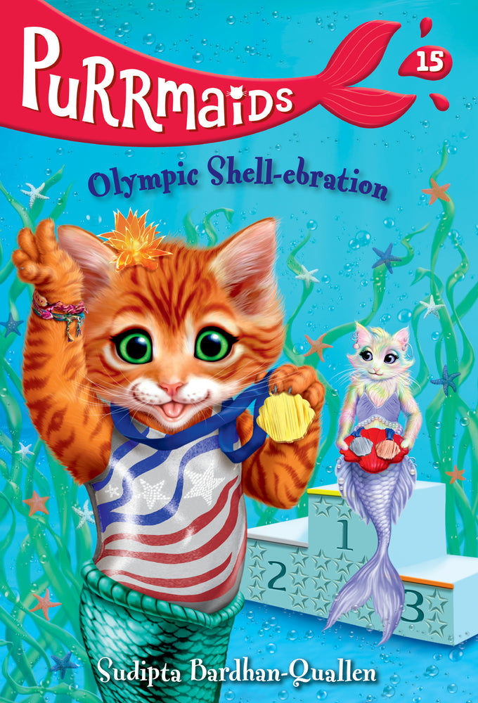 Book cover for Purrmaids #15: Olympic Shell-Ebration