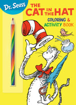Book cover for Dr. Seuss: The Cat in the Hat Coloring & Activity Book: Coloring and Activity Book with Rainbow Pencil