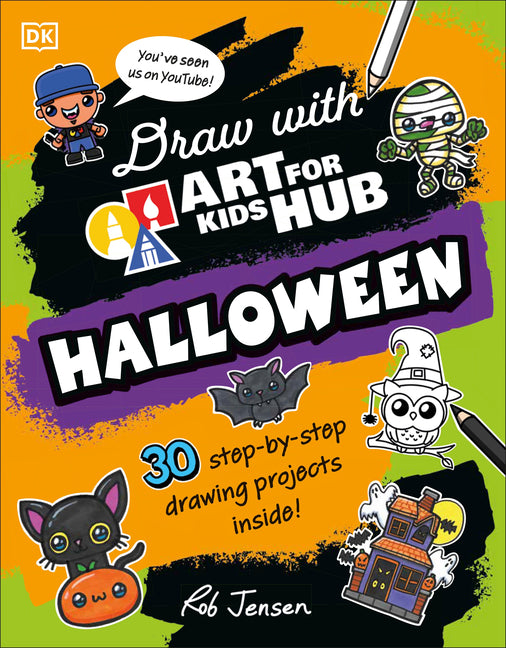 Book cover for Draw with Art for Kids Hub Halloween