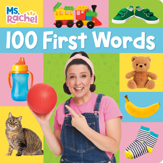 Book cover for 100 First Words (Ms. Rachel)