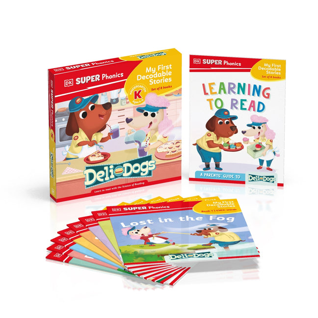 Book cover for DK Super Phonics My First Decodable Stories Deli Dogs