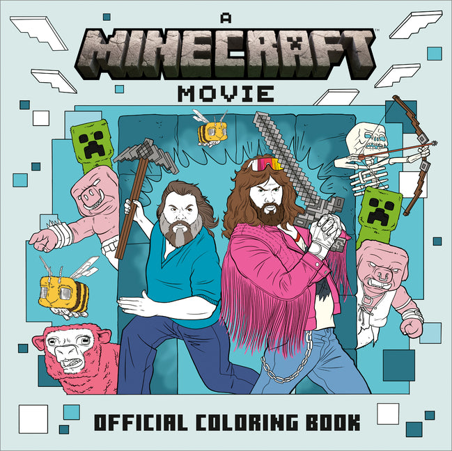 Book cover for Minecraft Movie Official Coloring Book