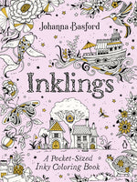 Book cover for Inklings: A Pocket-Sized Inky Coloring Book
