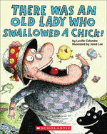 Book cover for There Was an Old Lady Who Swallowed a Chick!