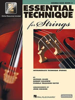 Book cover for Essential Technique for Strings with Eei - Double Bass (Book/Online Audio)