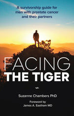 Book cover for Facing the Tiger: A Survivorship Guide for Men with Prostate Cancer and their Partners (US edition)