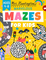Book cover for Marvelous Mazes for Kids Ages 4-8: Maze Activity Variety Puzzle Book