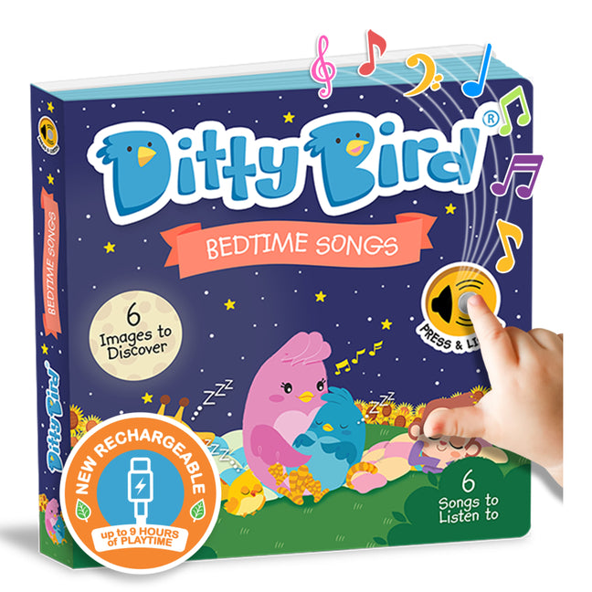 Book cover for Ditty Bird Bedtime Songs Interactive Musical Book for Toddlers 1- 3 Baby Sound Book You Are My Sunshine
