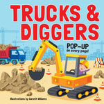 Book cover for Trucks & Diggers: Pop-Up Book