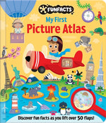 Book cover for My First Picture Atlas: Lift-The-Flap Book: Board Book with Over 50 Flaps to Lift!
