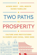 Book cover for Two Paths to Prosperity: Culture and Institutions in Europe and China, 1000-2000