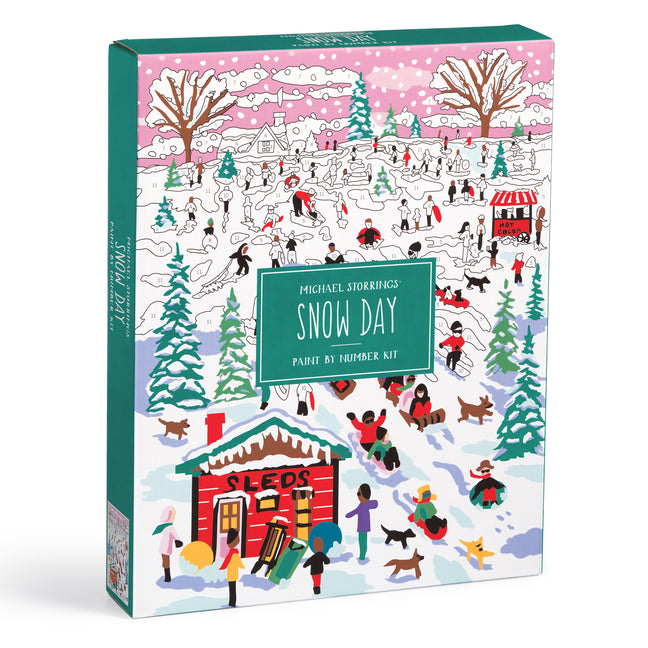 Book cover for Michael Storrings Snow Day 11x14 Paint by Number Kit