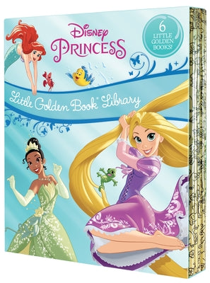 Book cover for Disney Princess Little Golden Book Library (Disney Princess): Tangled; Brave; The Princess and the Frog; The Little Mermaid; Beauty and the Beast; Cin