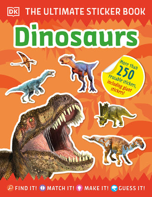 Book cover for The Ultimate Sticker Book Dinosaurs