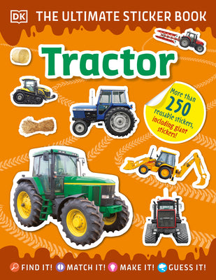 Book cover for The Ultimate Sticker Book Tractor