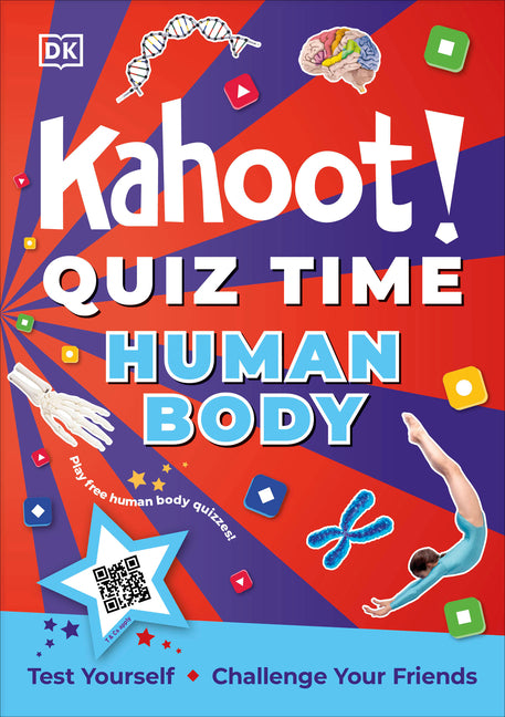 Book cover for Kahoot! Quiz Time Human Body: 250 Trivia Questions (with Qr Codes Inside for 150 Interactive Bonus Questions) - Educational Kids Quiz Book