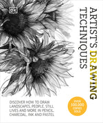 Book cover for Artist's Drawing Techniques: Discover How to Draw Landscapes, People, Still Lifes and More, in Pencil, Charcoal, Ink, and Pastel