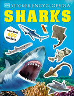Book cover for Sticker Encyclopedia Sharks: More Than 600 Stickers