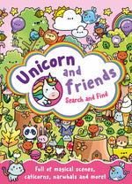Book cover for Unicorn and Friends Search and Find