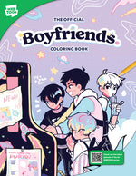 Book cover for Official Boyfriends. Coloring Book: 46 Original Illustrations to Color and Enjoy