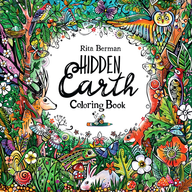 Book cover for Hidden Earth Coloring Book