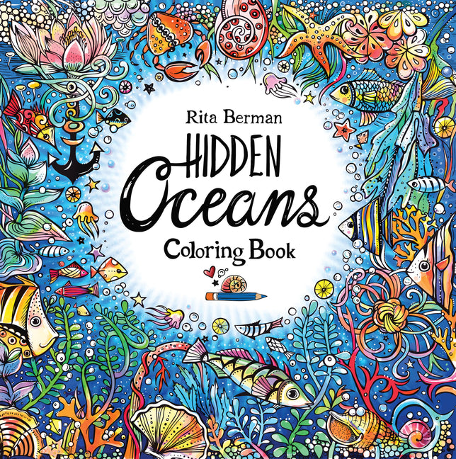Book cover for Hidden Oceans Coloring Book